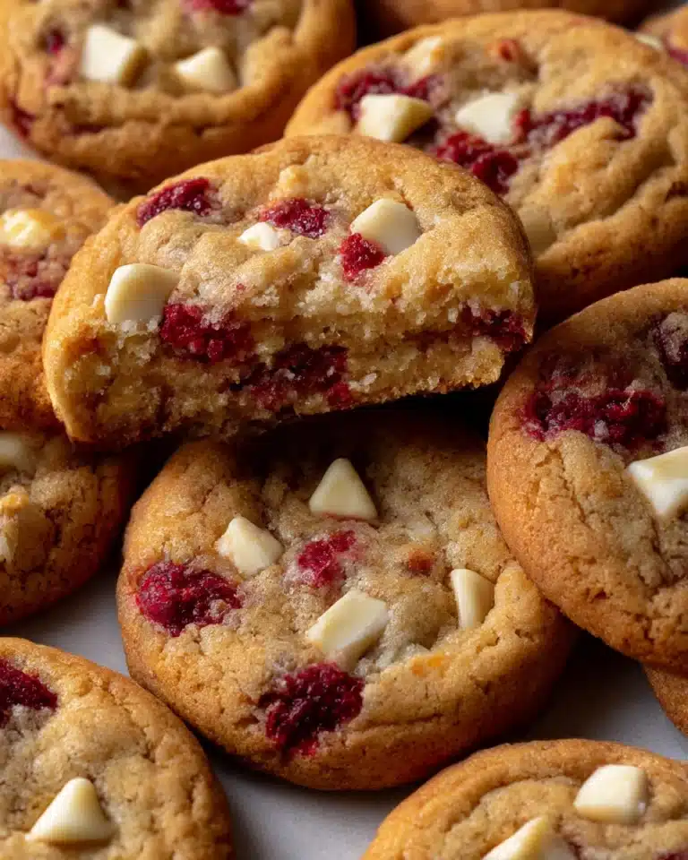 White Chocolate Raspberry Cookies Recipe