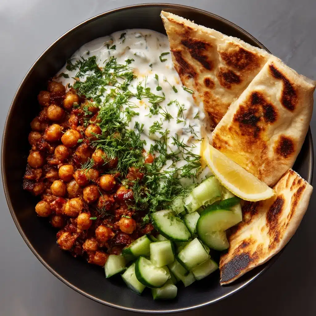 Harissa Chickpeas with Whipped Feta Recipe - Recipe Image