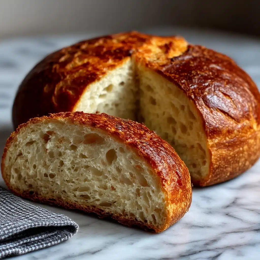 Easy Dutch Oven No Knead Bread Recipe - Recipe Image