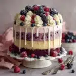 White Chocolate Blackberry Poke Cake Recipe