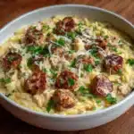 Creamy Chicken Sausage Orzo Recipe