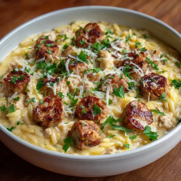 Creamy Chicken Sausage Orzo Recipe
