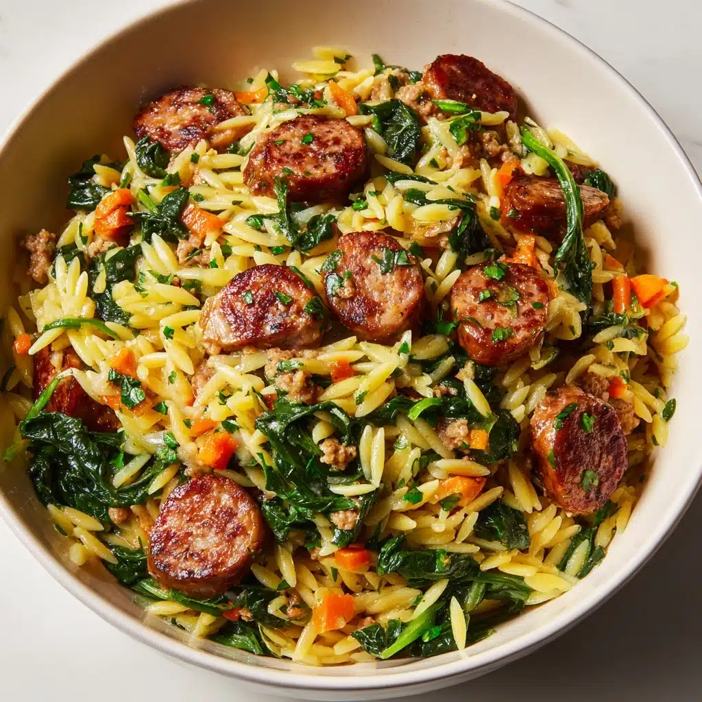 Italian Sausage Orzo Recipe - Recipe Image