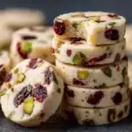 Cranberry Pistachio Shortbread Cookies Recipe