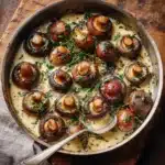 Creamy Garlic Butter Tuscan Mushrooms Recipe