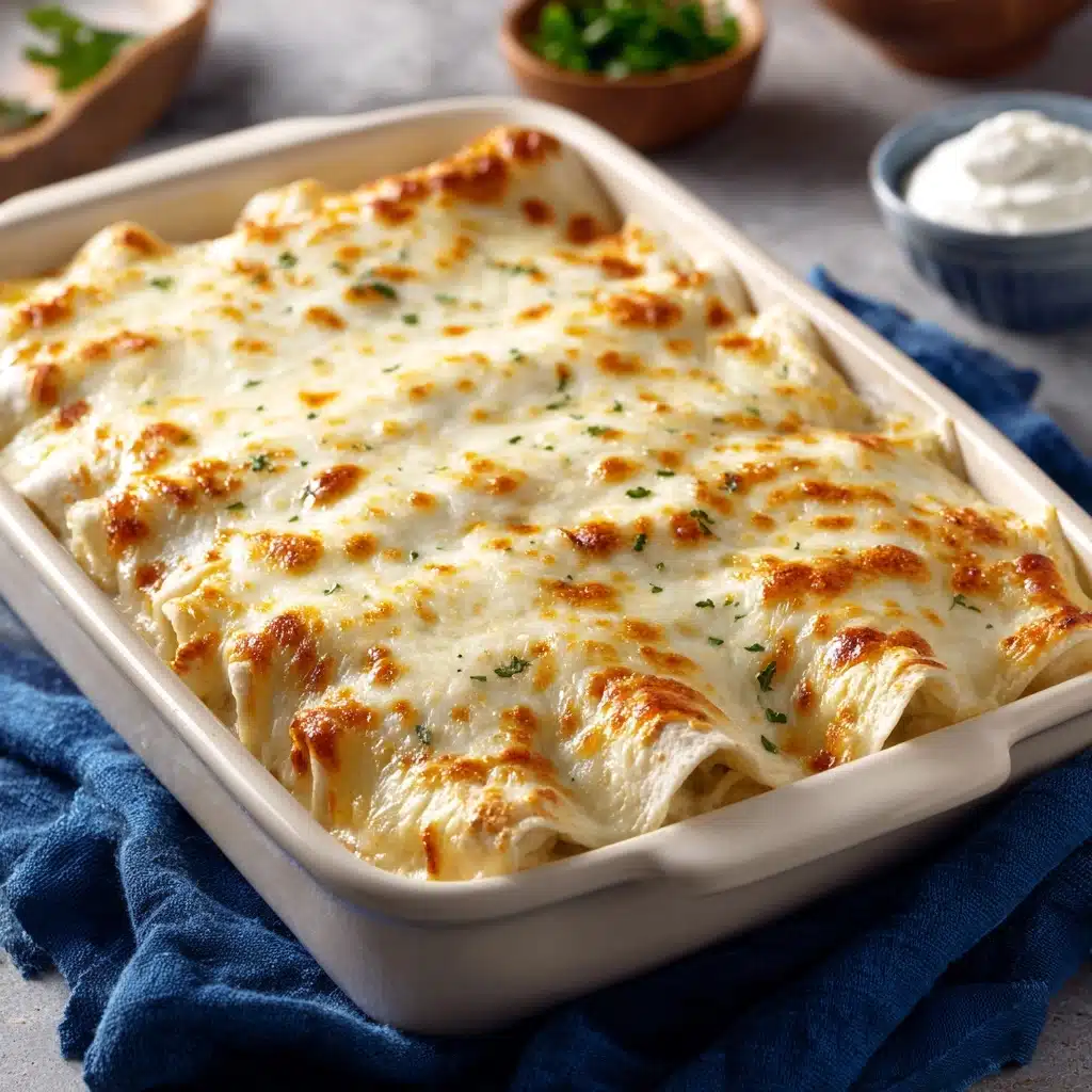 White Chicken Enchiladas Recipe - Recipe Image