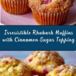 Rhubarb Muffins with Cinnamon Sugar Topping Recipe