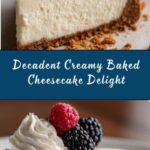 Creamy Baked Cheesecake Recipe