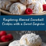 Raspberry Filled Almond Snowball Cookies Recipe