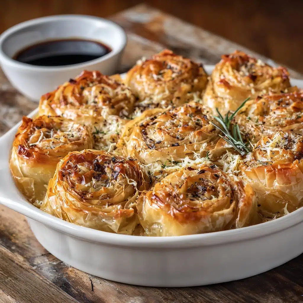 French Dip Roast Beef Pinwheels Recipe - Recipe Image