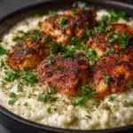 One-Pan Creamy Parmesan Chicken and Rice Recipe