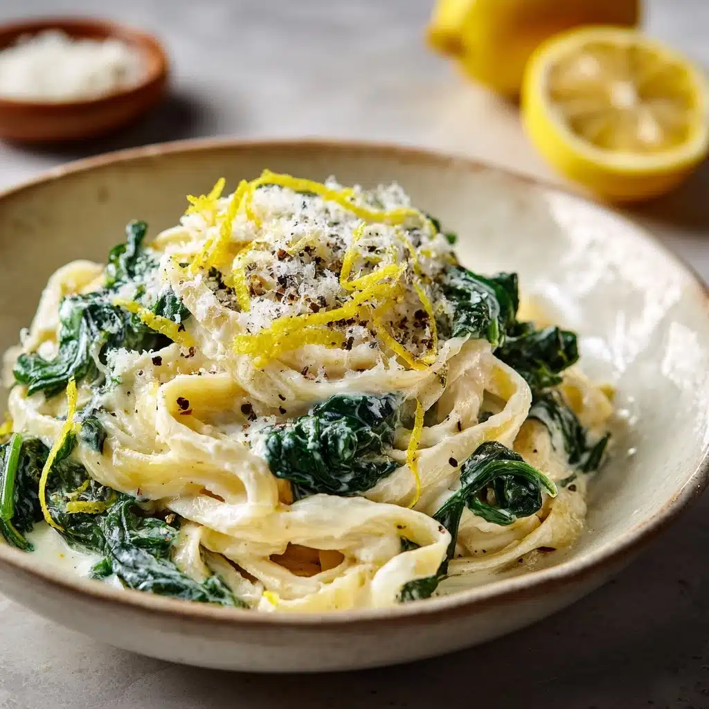 Easy Lemon Ricotta Pasta & Spinach Recipe - Recipe Image