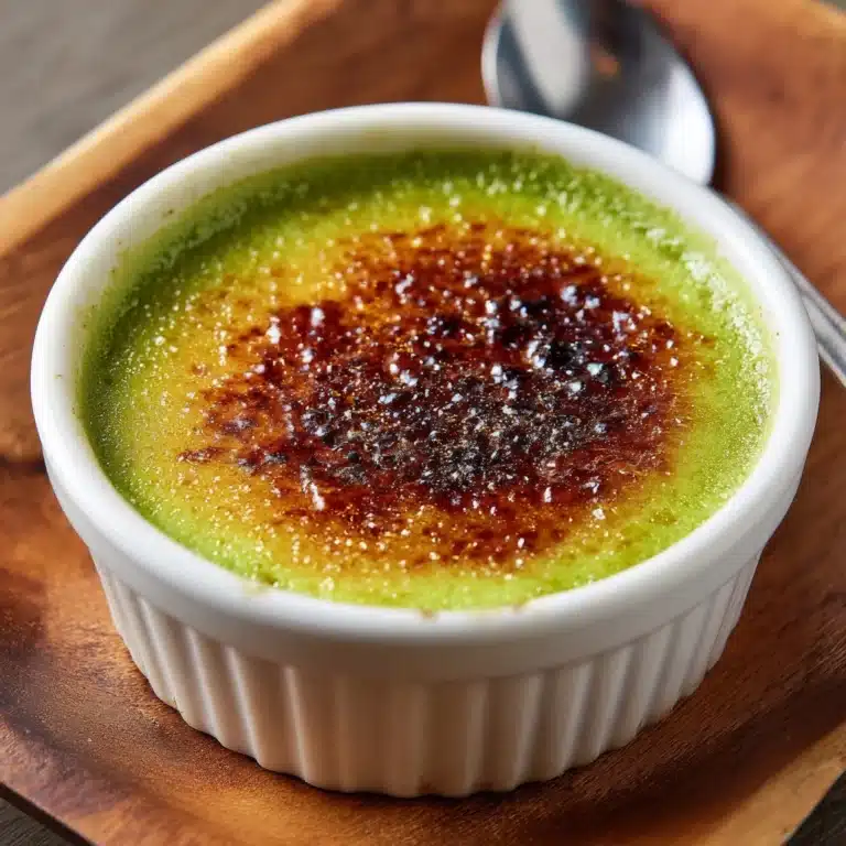 Pandan Crème Brûlée Recipe