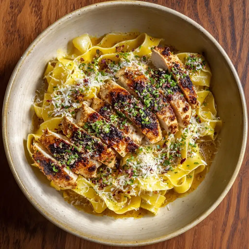 Creamy Cowboy Butter Chicken Linguine Recipe - Recipe Image