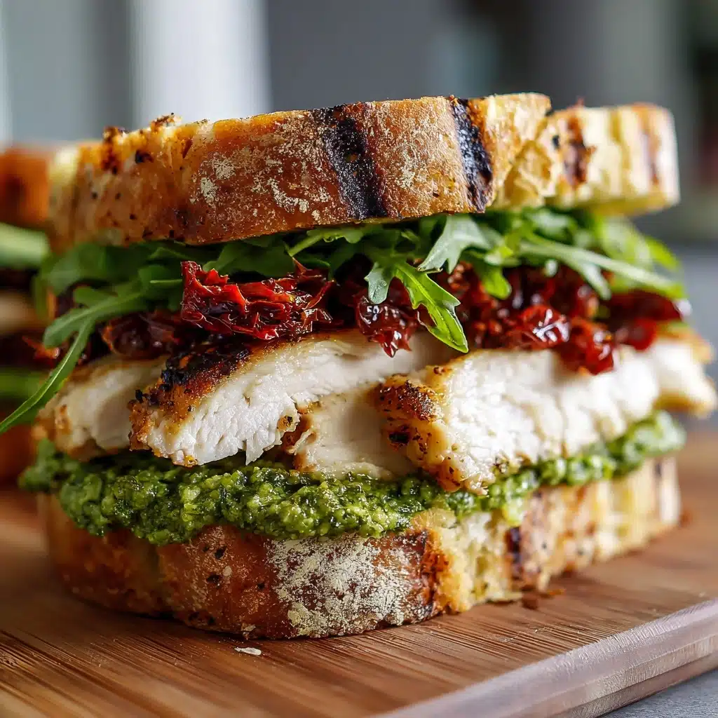 Grilled Chicken Sandwich with Pesto Recipe - Recipe Image