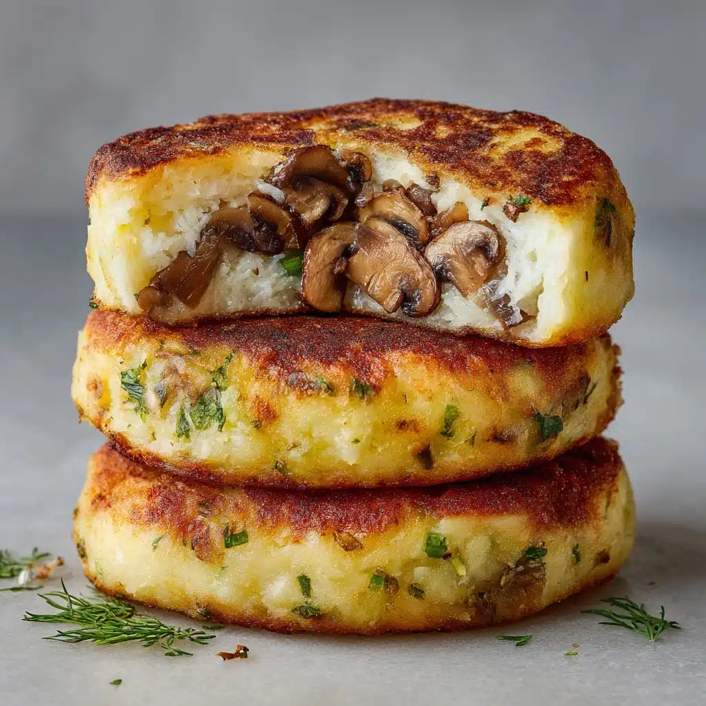 Mushroom Stuffed Potato Cakes Recipe - Recipe Image
