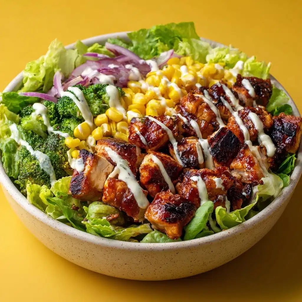 BBQ Chicken Skewer Salad Recipe - Recipe Image
