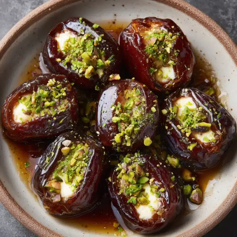 Honey Pistachio Ricotta Stuffed Dates Recipe
