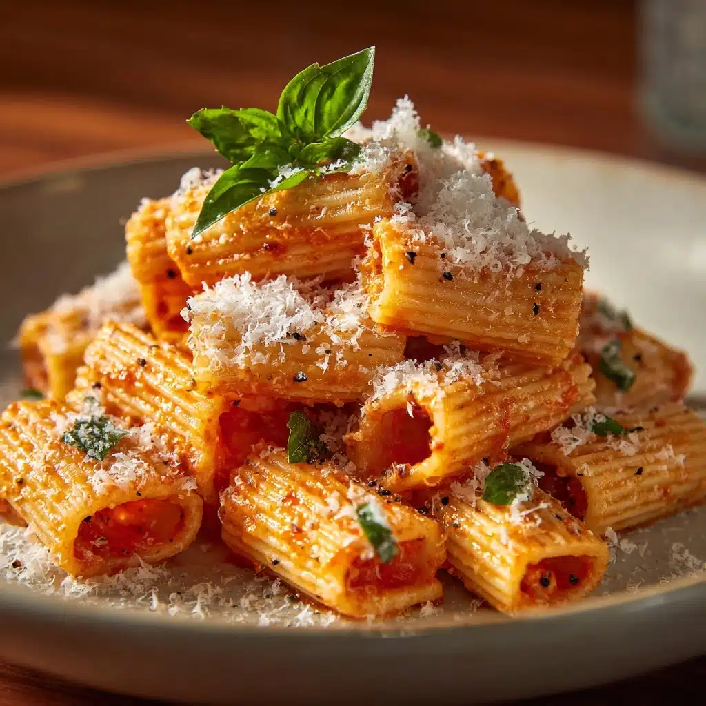 Spicy Basil Rigatoni Recipe - Recipe Image