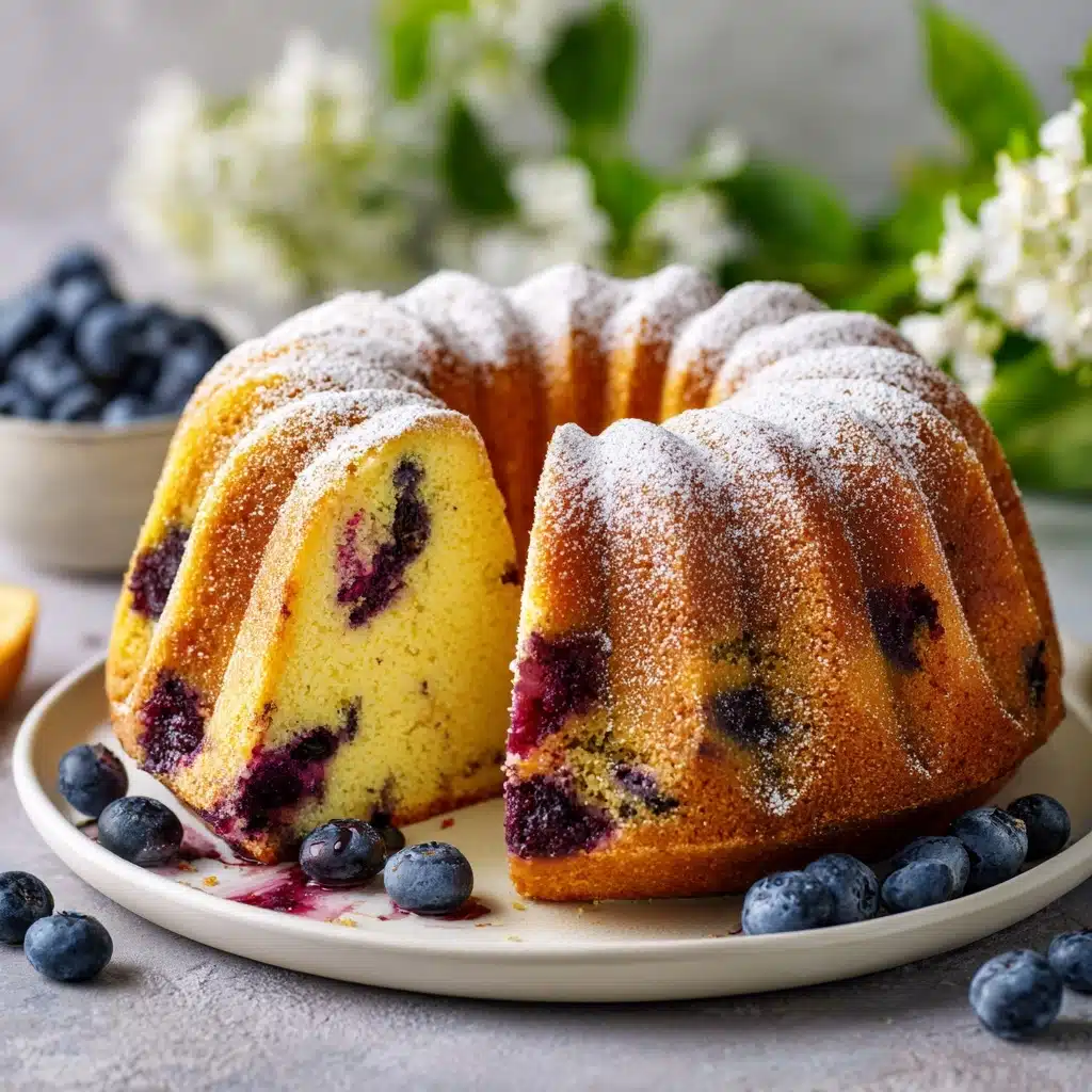 Blueberrylicious Sour Cream Bundt Cake Recipe - Recipe Image