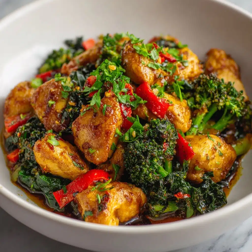 Garlic Chicken with Broccoli Recipe - Recipe Image