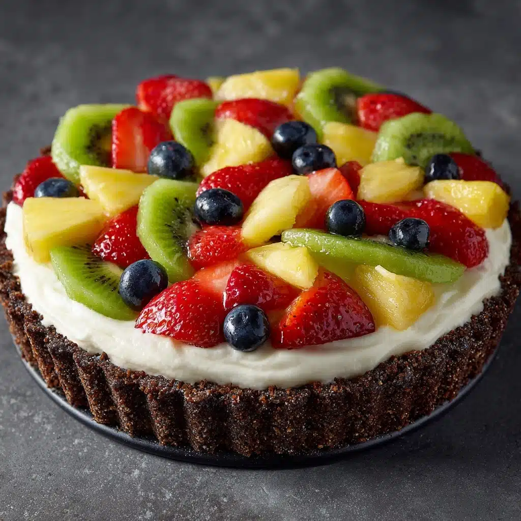 Brownie Fruit Pizza Recipe - Recipe Image