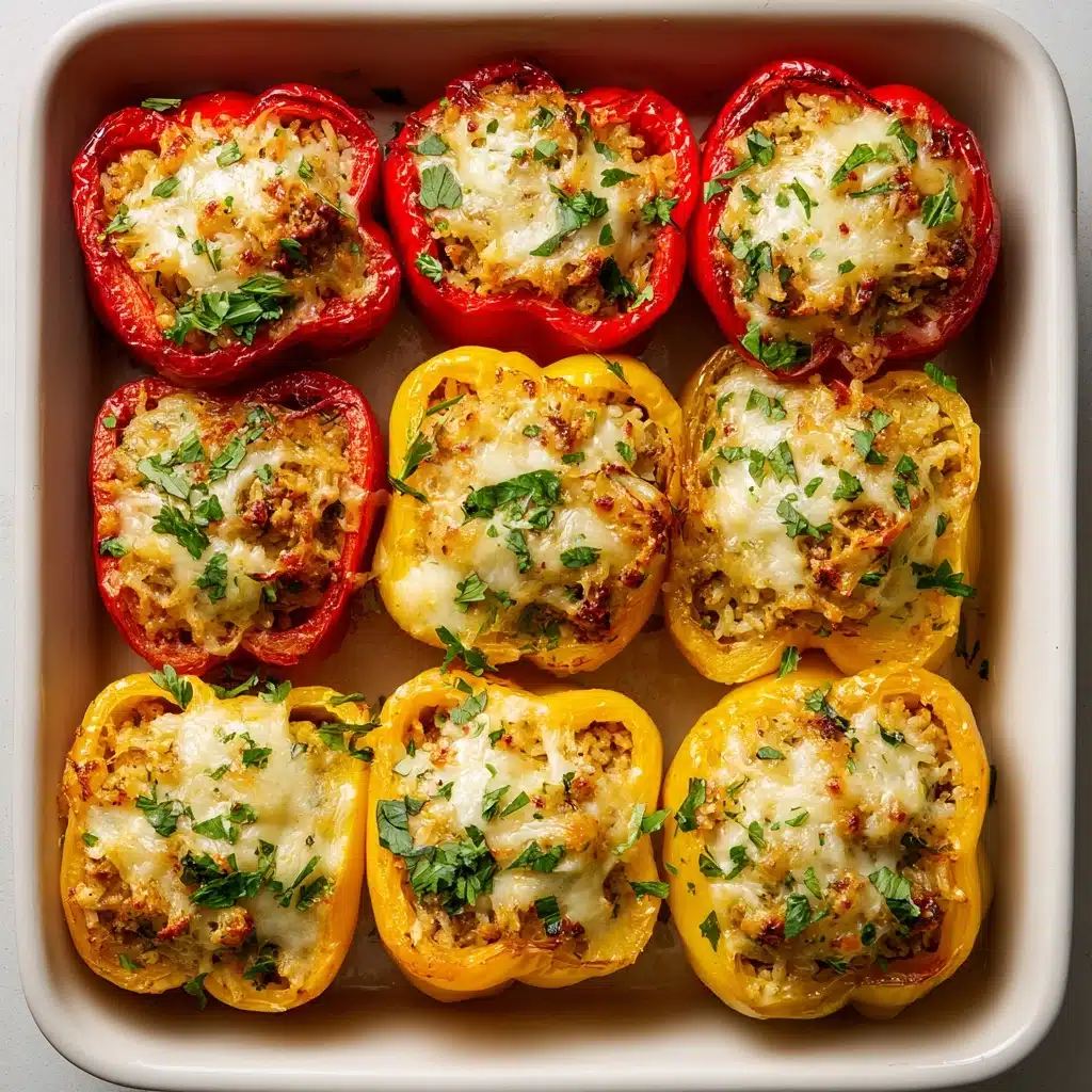 Cheesy Chicken Stuffed Peppers Recipe - Recipe Image