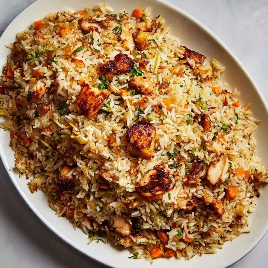 BBQ Chicken Fried Rice Recipe - Recipe Image