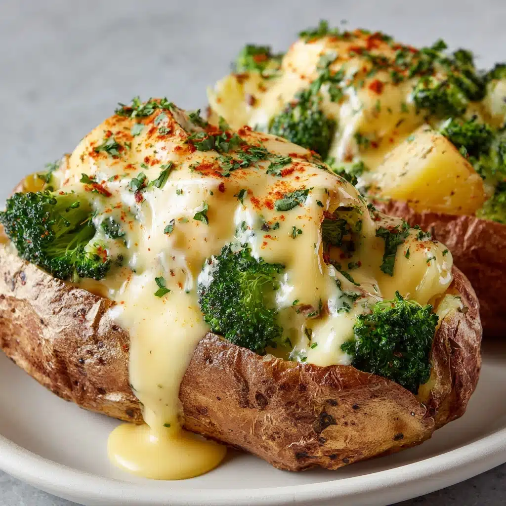 Broccoli Cheese Baked Potatoes Recipe - Recipe Image