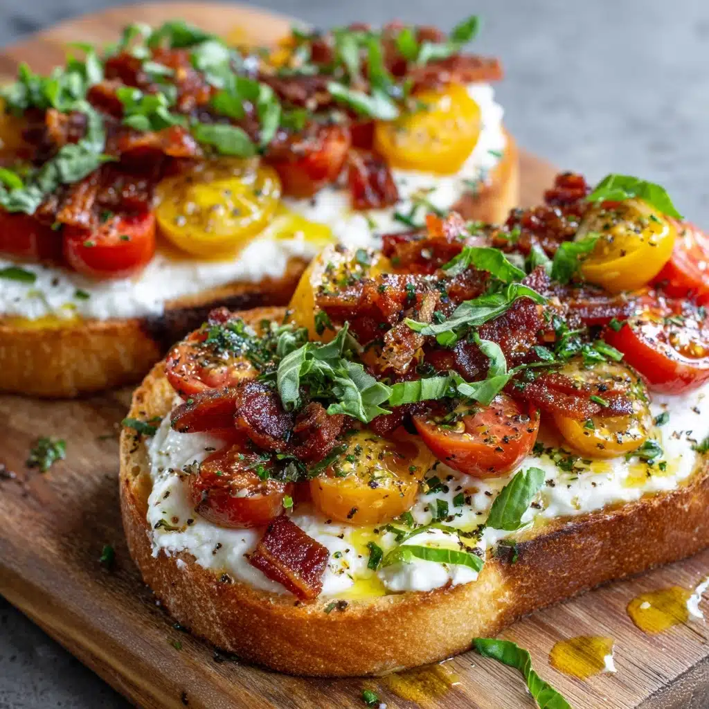Caprese Garlic Bread Recipe - Recipe Image