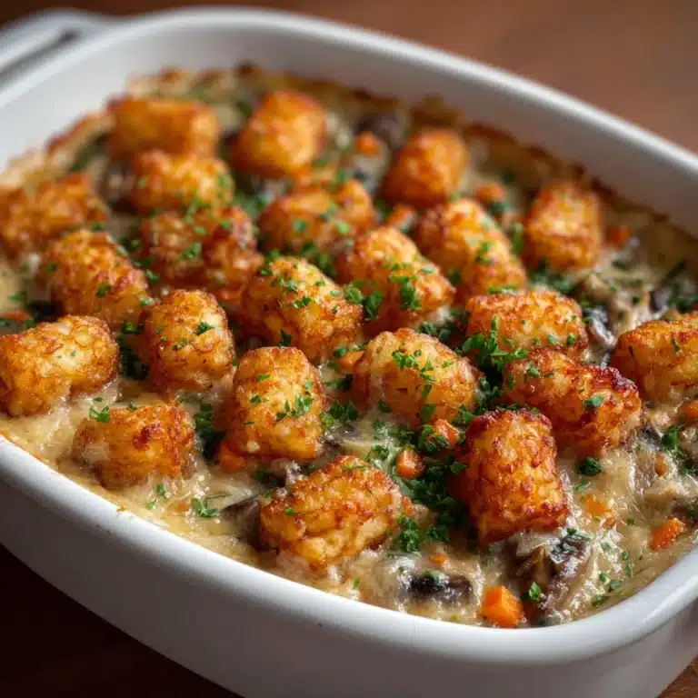 Easy & Delicious Tater Tot Casserole with Cream of Mushroom Soup Recipe