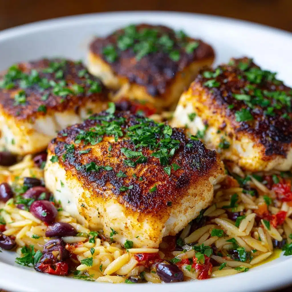 One Pan Fish & Risoni Recipe - Recipe Image