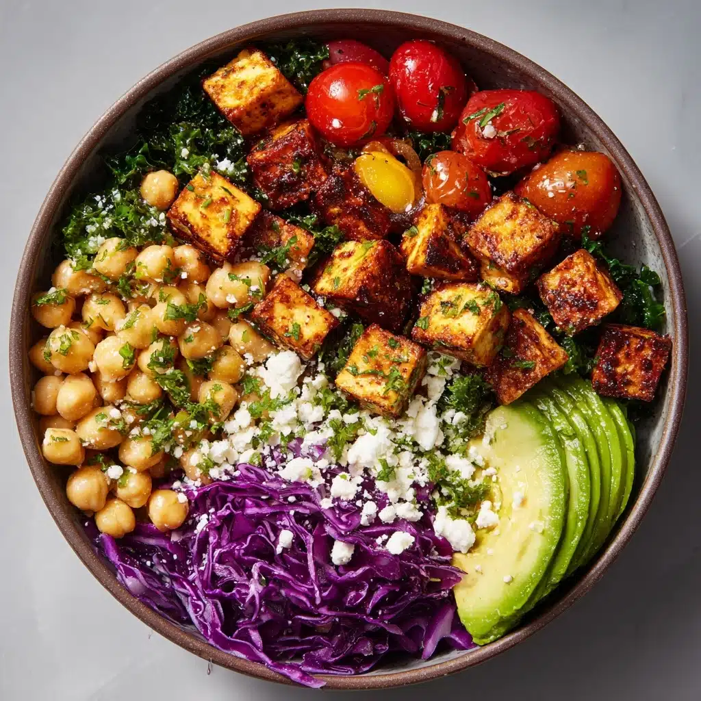 Healthy Protein Salad Bowl Recipe - Recipe Image