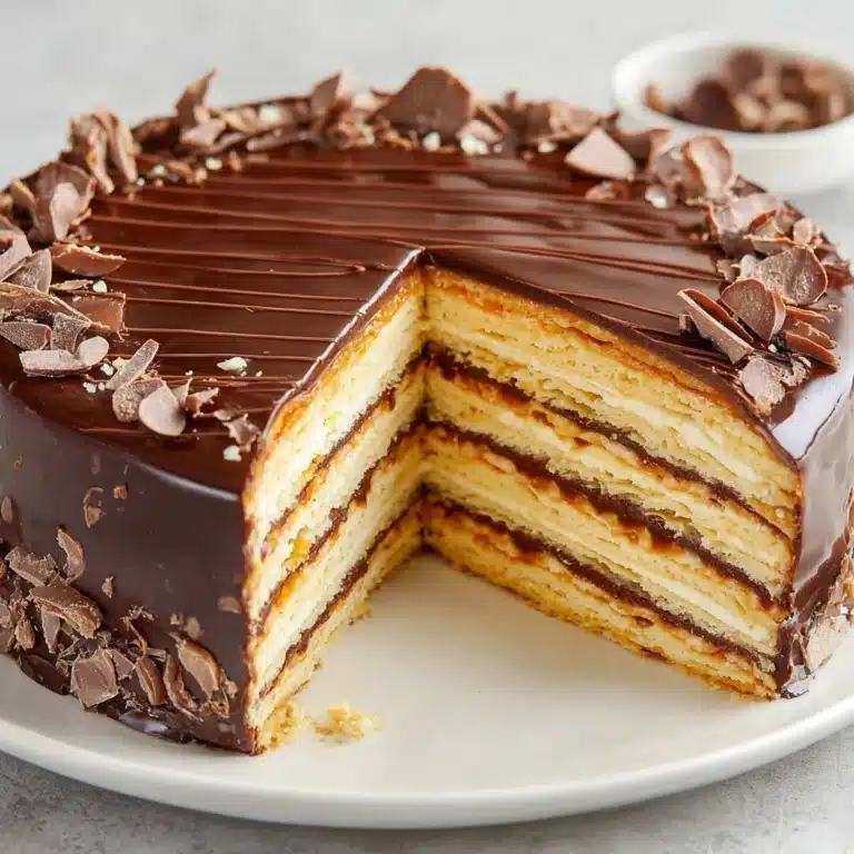 No-Bake Chocolate Biscuit Cake Recipe