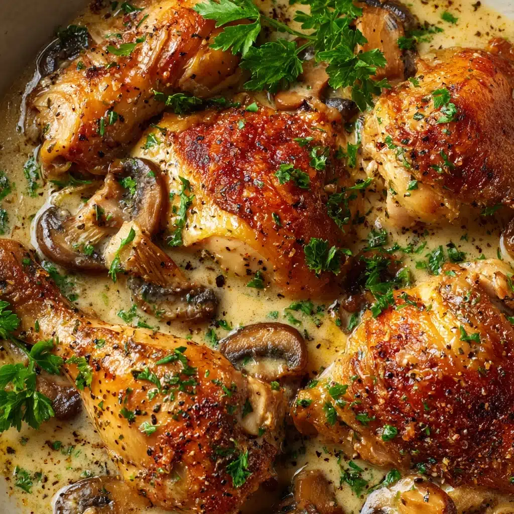 Creamy Mushroom Chicken Recipe - Recipe Image