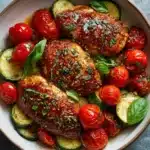 Balsamic Chicken with Roasted Veggies Recipe