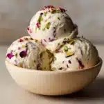 Rose Pistachio Cheesecake Ice Cream Recipe