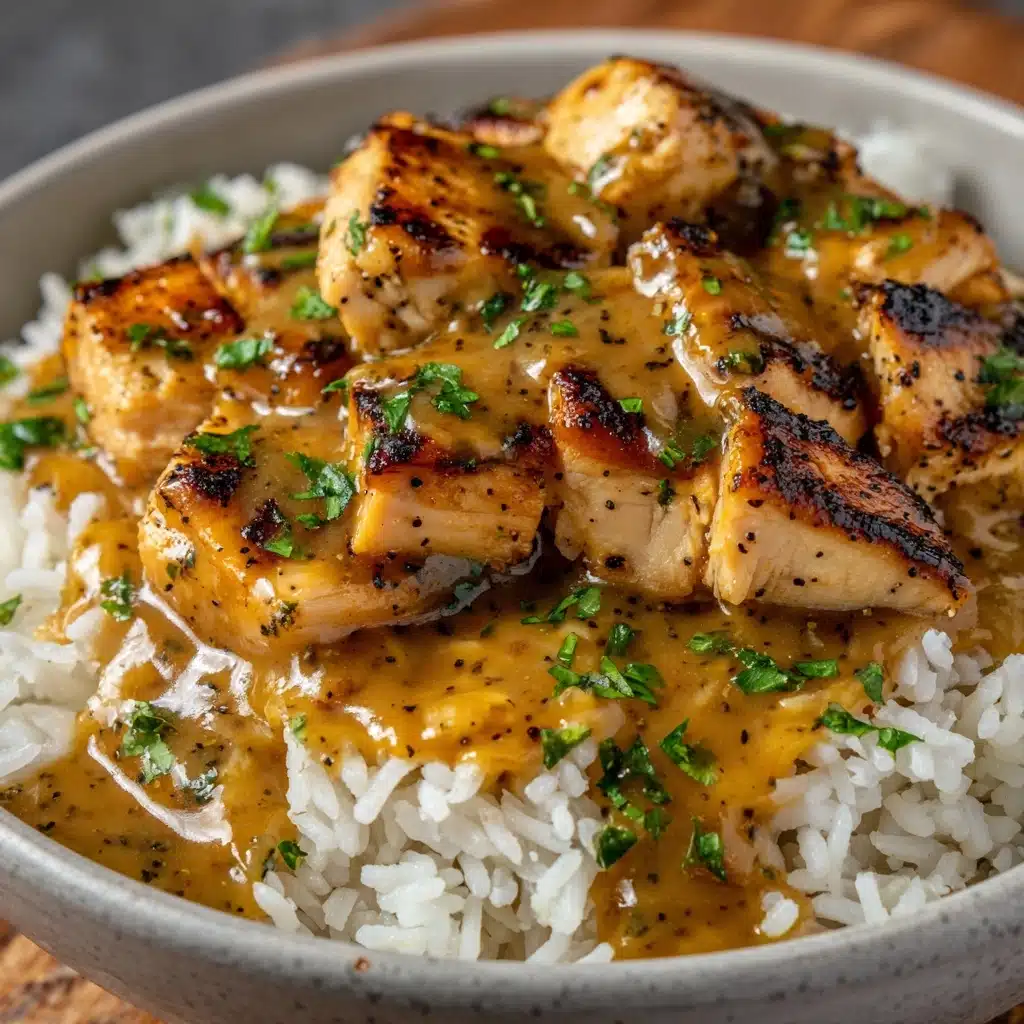 Smothered Chicken and Rice Recipe - Recipe Image