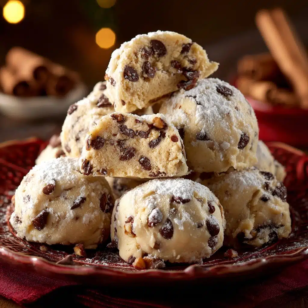 Peanut Butter Chocolate Chip Snowball Cookies Recipe - Recipe Image