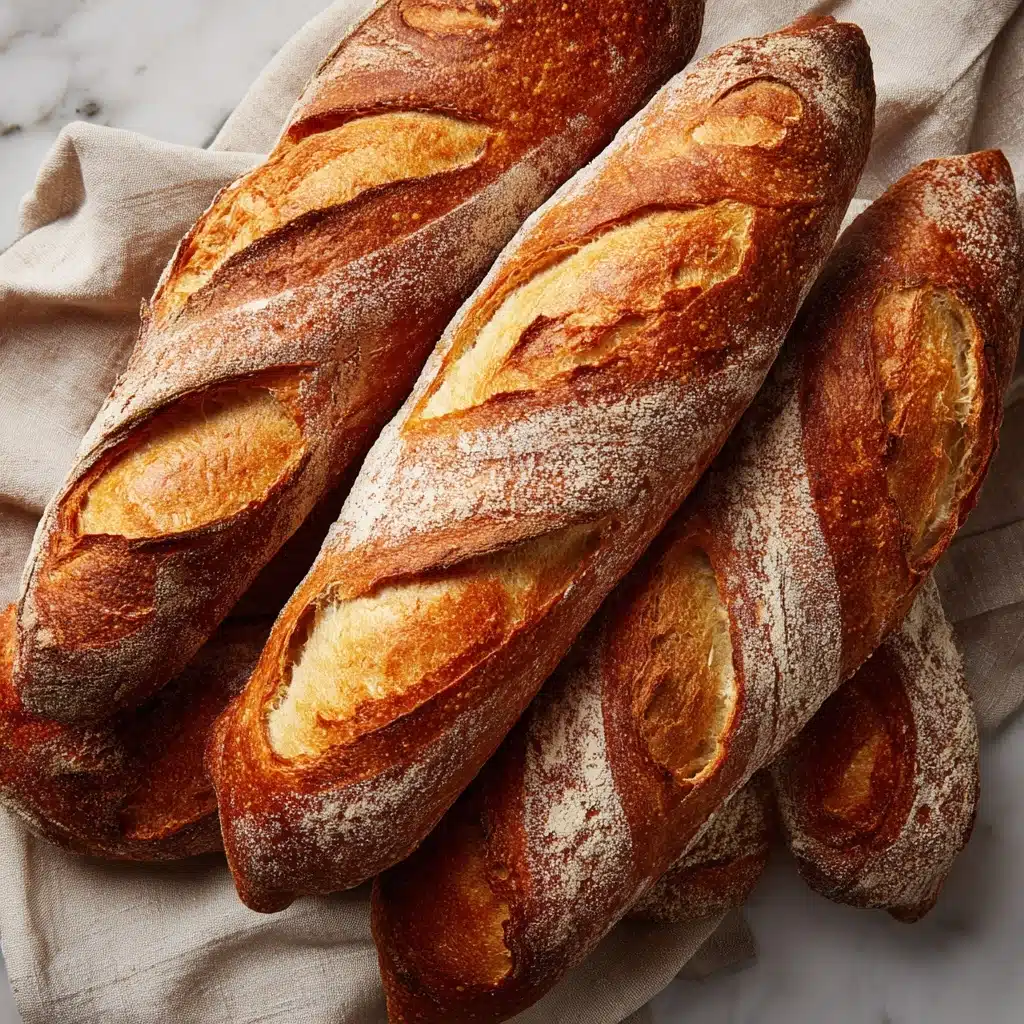 Classic Crusty French Baguettes Recipe - Recipe Image
