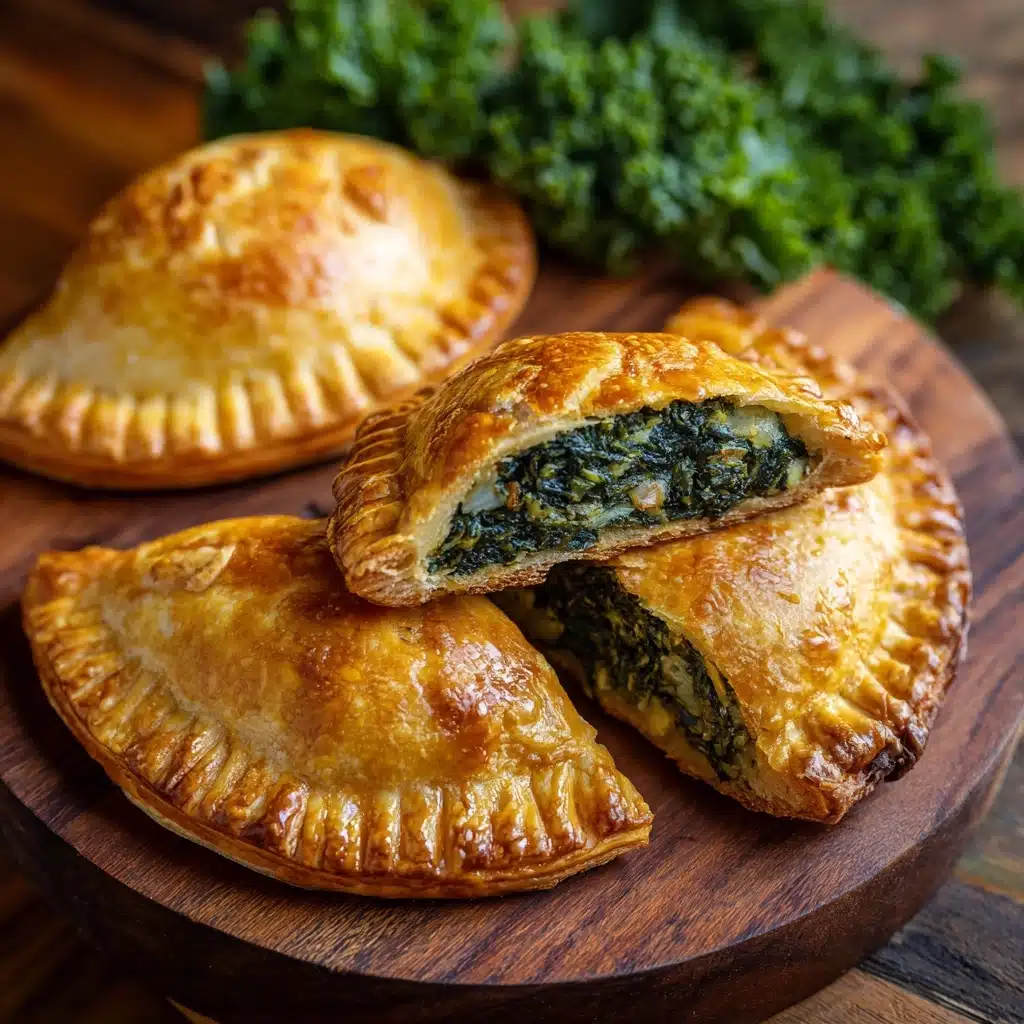 Spiced Spinach & Potato Pasty Pies Recipe - Recipe Image