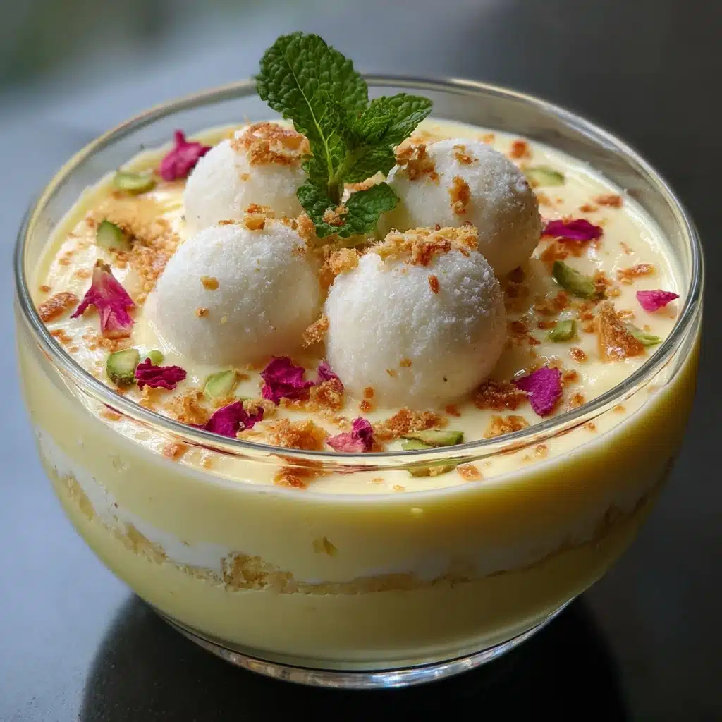 Custard Rasgulla Recipe
