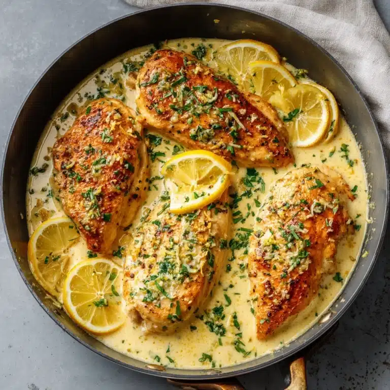 Creamy Lemon Chicken with Parmesan Sauce Recipe