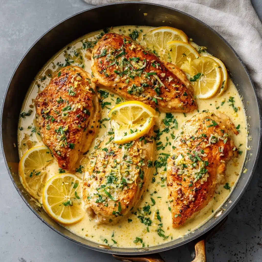 Creamy Lemon Chicken with Parmesan Sauce Recipe - Recipe Image