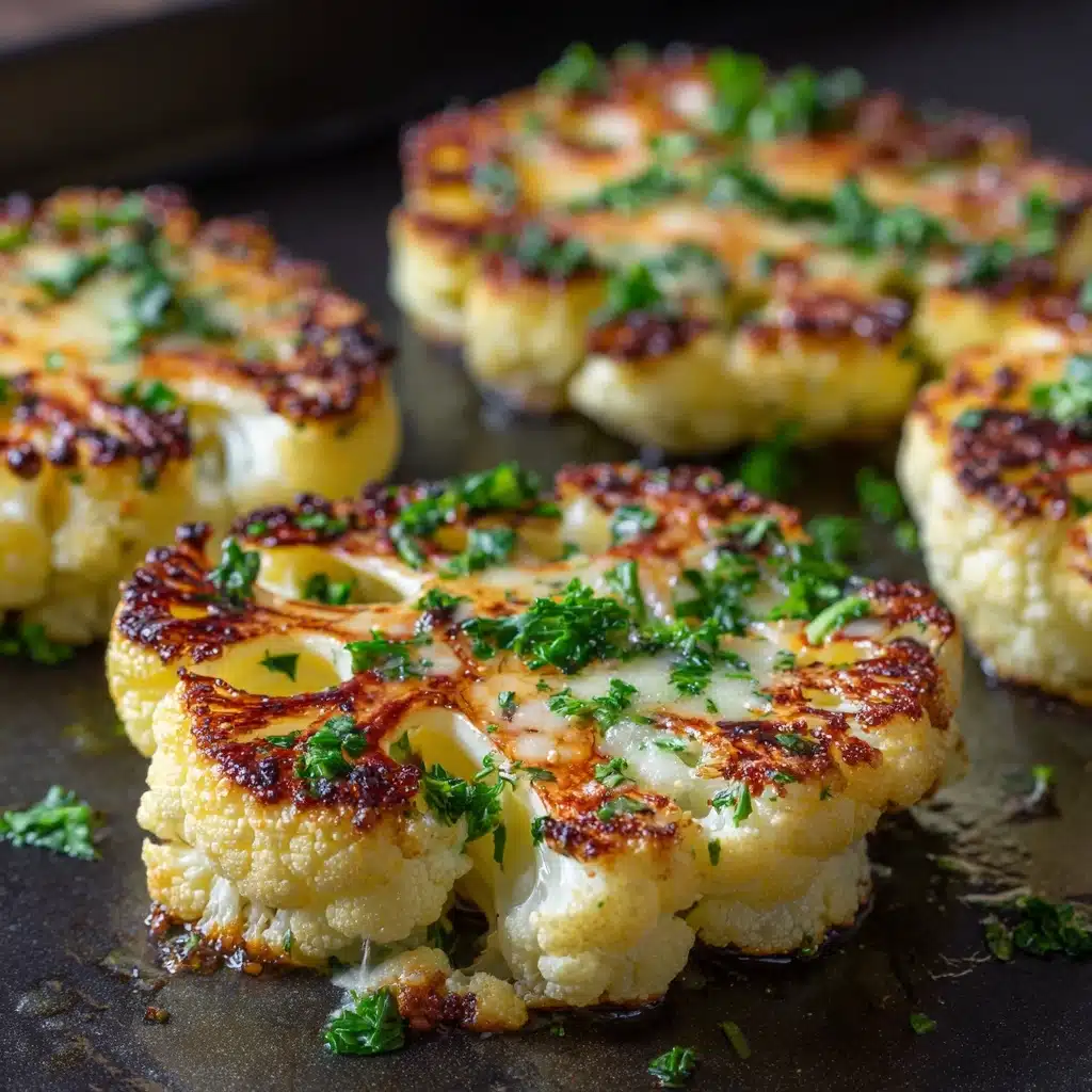 Easy Cheesy Cauliflower Steaks Recipe - Recipe Image