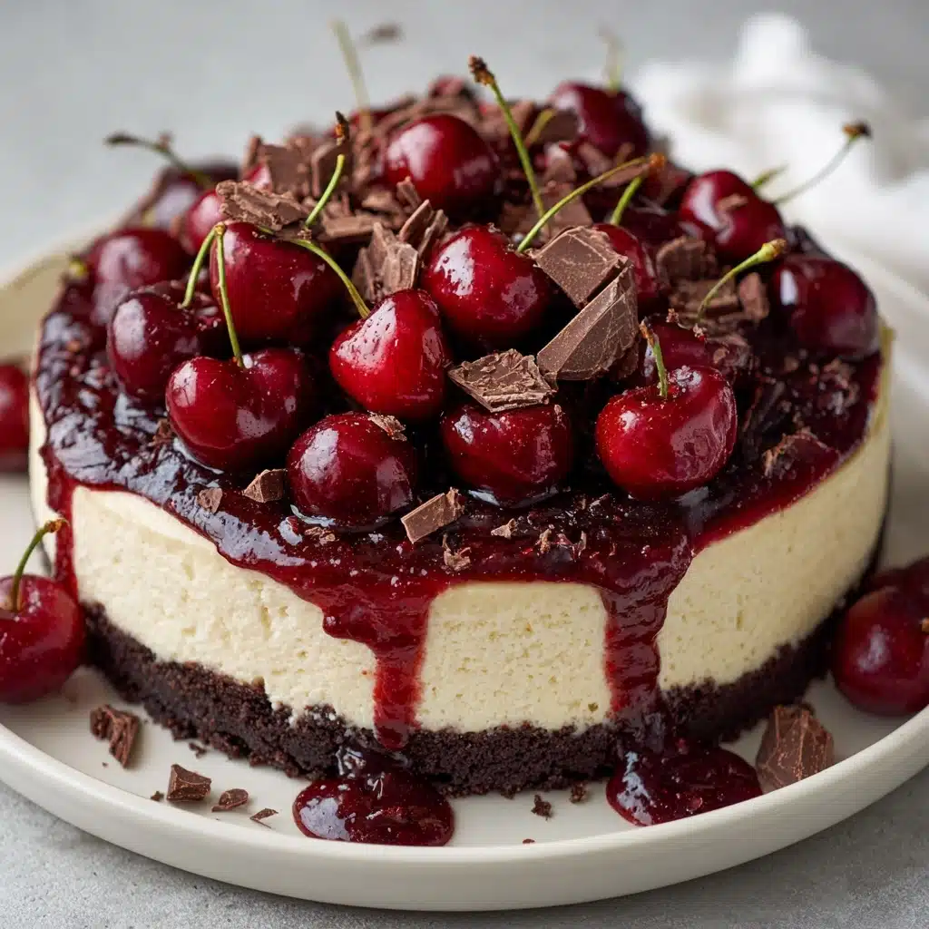 No-Bake Black Forest Berry Cheesecake Recipe