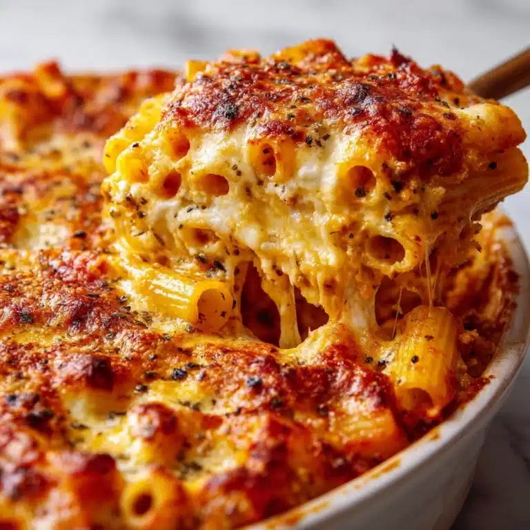 Three Cheese Baked Ziti Recipe