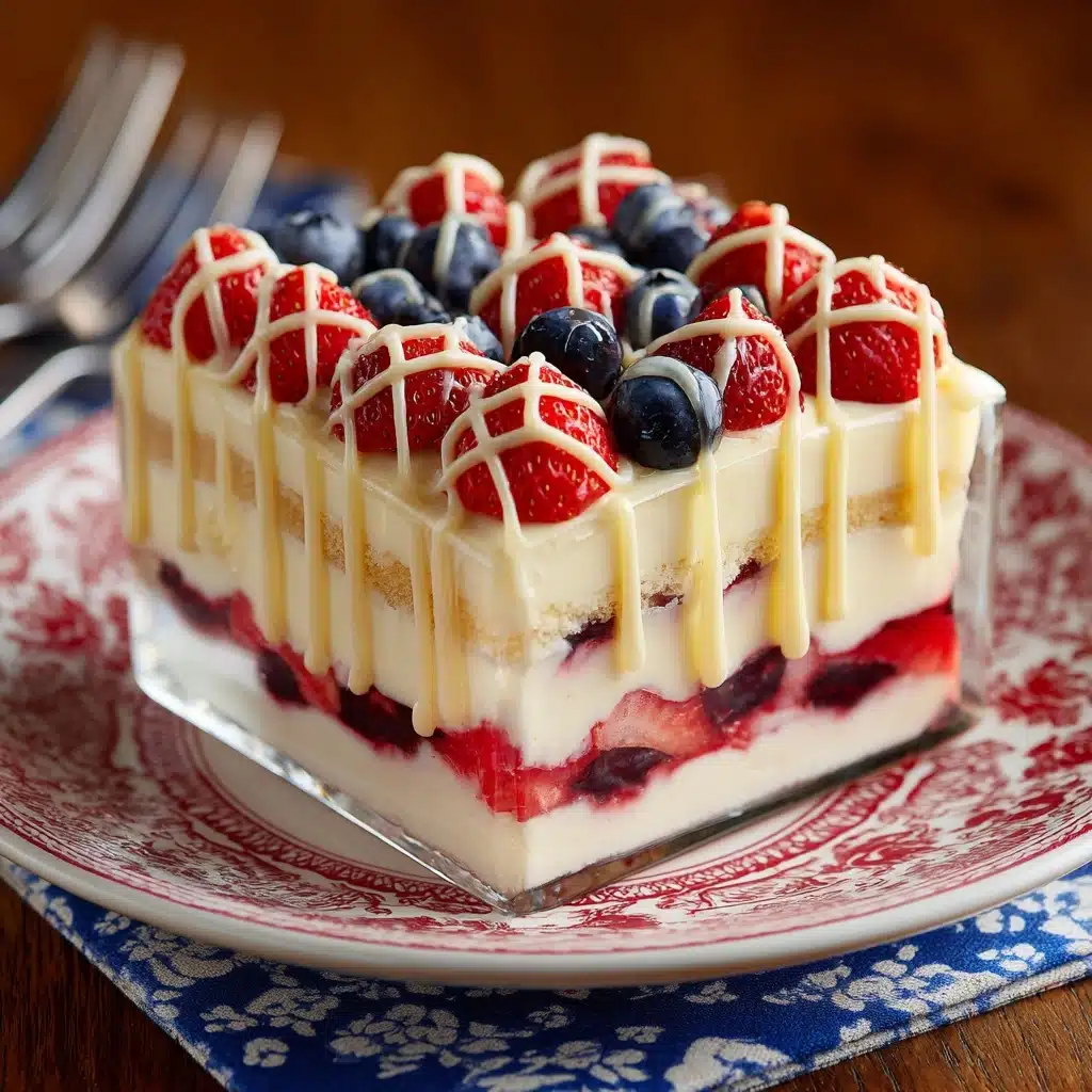 No Bake Summer Berry Icebox Cake Recipe - Recipe Image