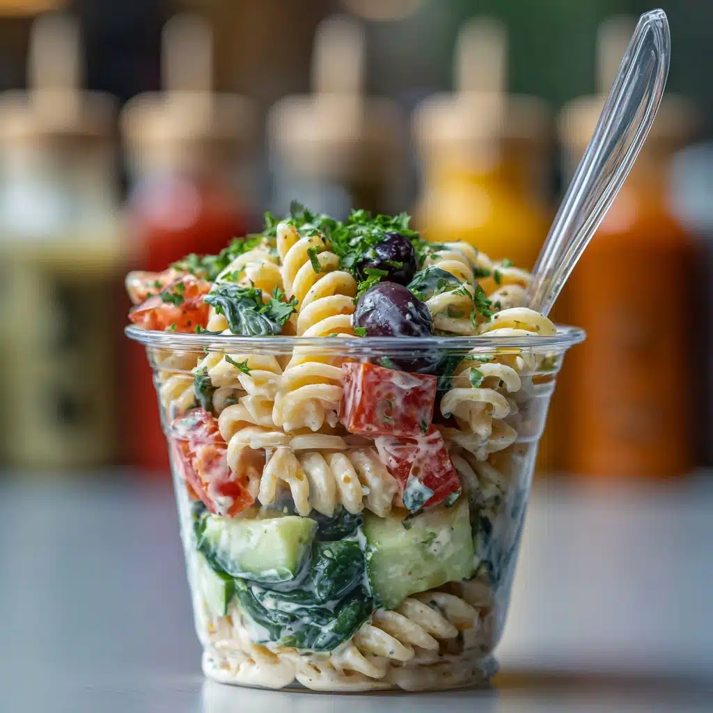 Caesar Pasta Salad Cups Recipe - Recipe Image