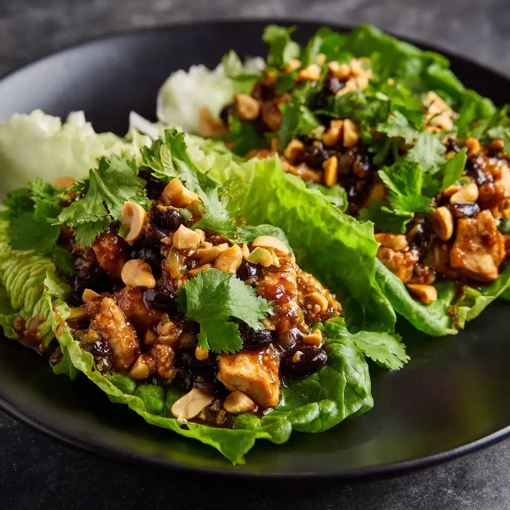 Thai Peanut Chicken Lettuce Boats Recipe